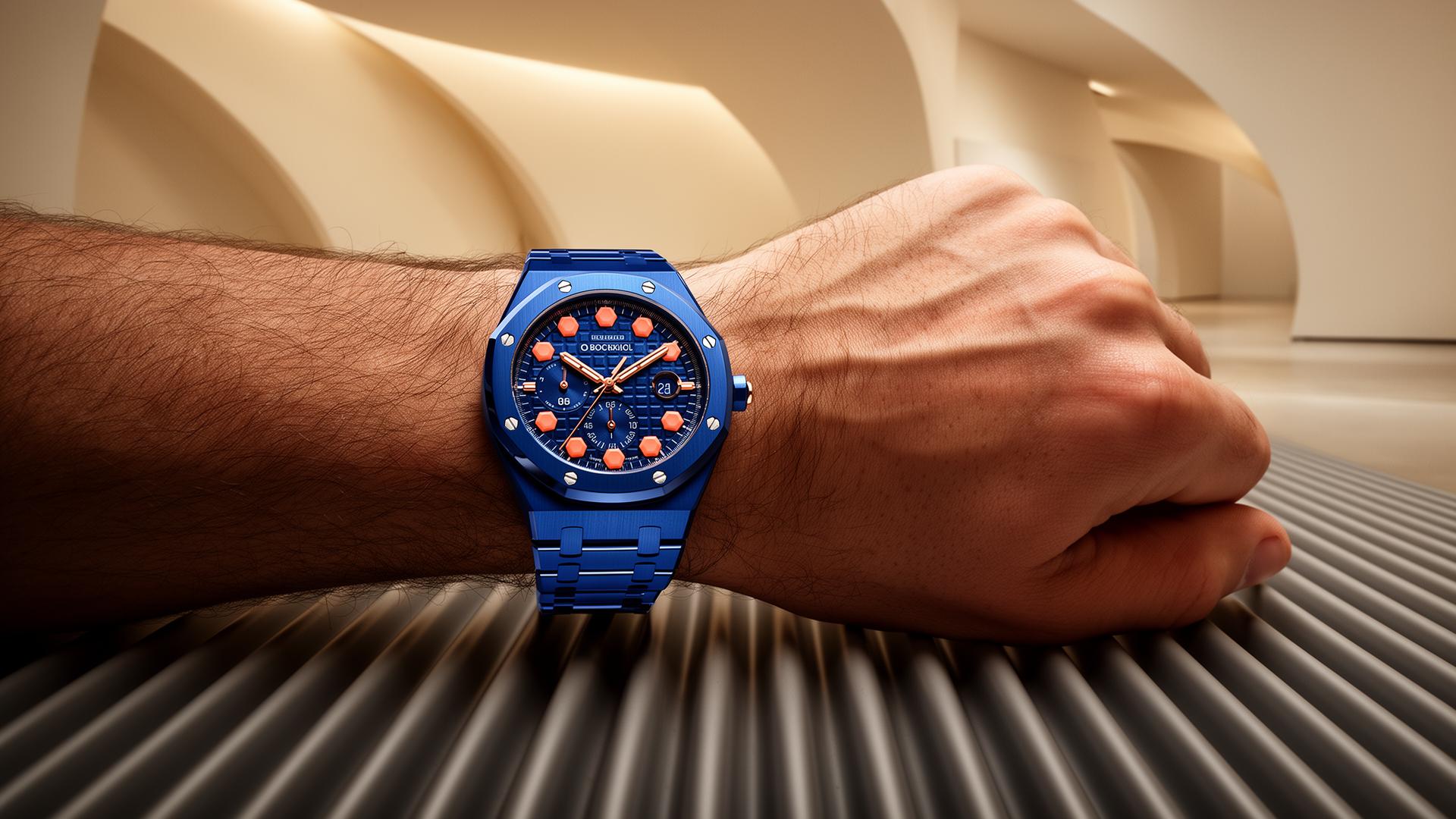 POP BAND on-wrist — Crown 3 · Cobalt