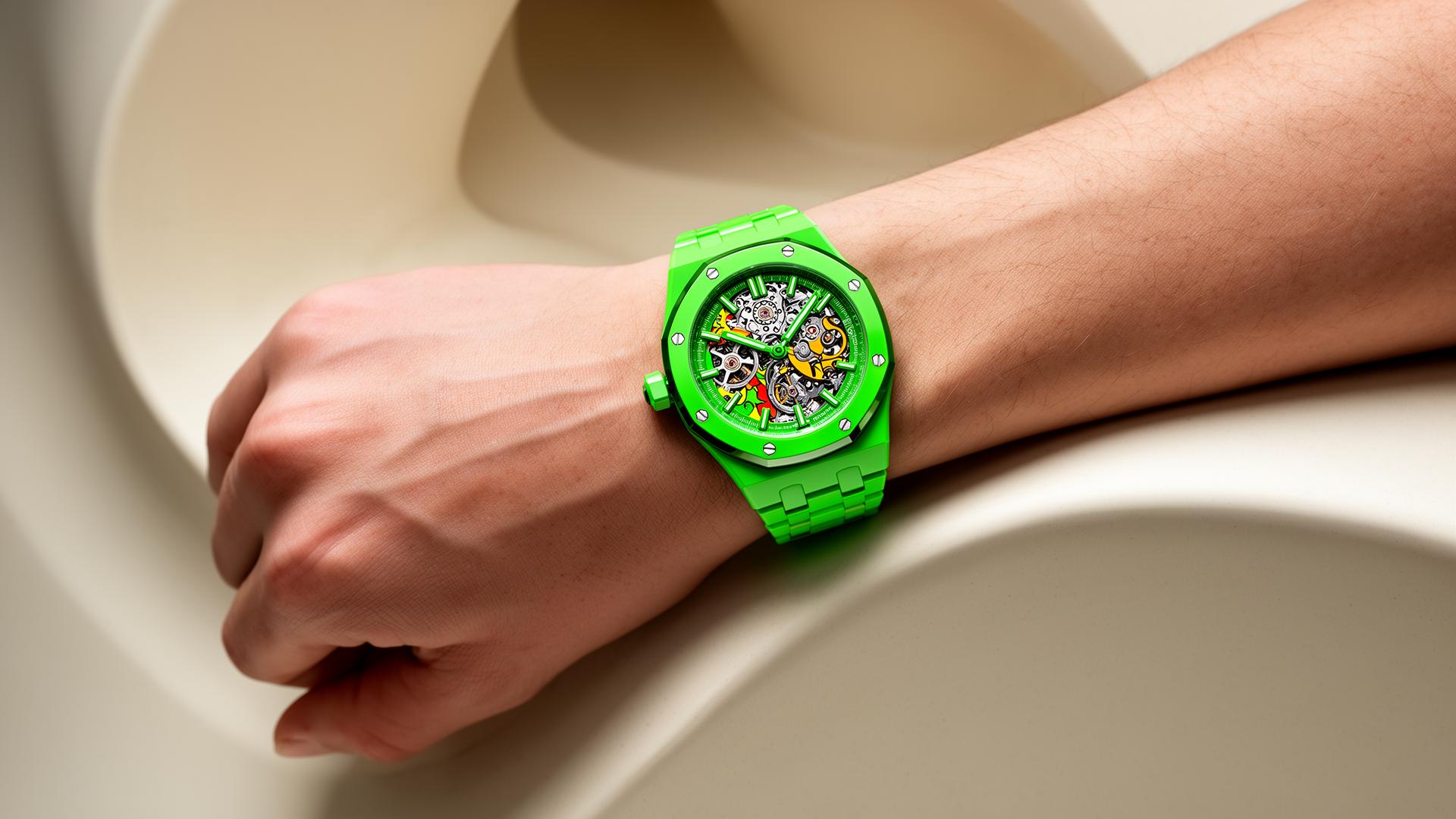 POP BAND on-wrist — Crown 12 · Vert