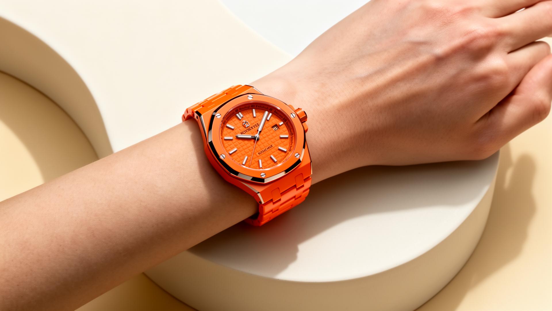 POP BAND on-wrist — Crown 12 · Orenji